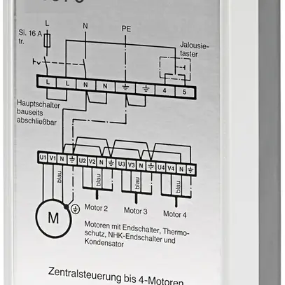 Apparecchio di comando di gruppo AP Elero contatti di raccordo parallele 