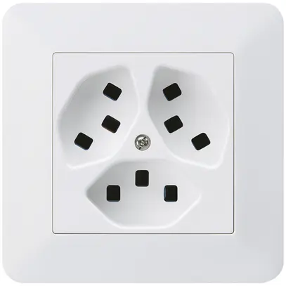 Presa INC Hager kallysto.trend 3×T23 C bianco ultra 