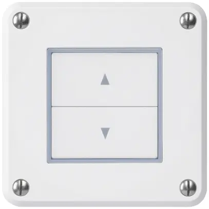 Interruttore per tapparelle INC robusto IP55 bianco con 2 tasti di comando 