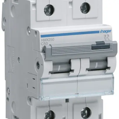 Disjoncteur Hager MCB 2P 400V type C 50A 3UM 