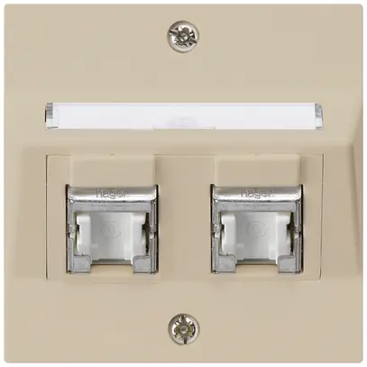 Kit di montaggio INC kallysto A cat.6 2RJ45/s beige 