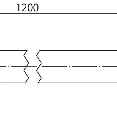 Tube Sylvania OneTrack M13 acier Ø13×1200mm blanc 