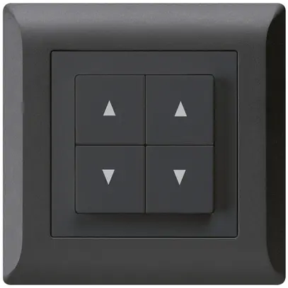 Interruttore per tapparelle INC kallysto.line nero con 4 tasti 