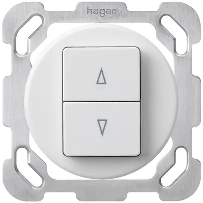 Inserto per pulsante per tapparelle INC basico bianco 2 tasti comando mors.inn. 