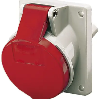 EB-Steckdose CEE 32A 5P 6h 400V rot schräg Mennekes 