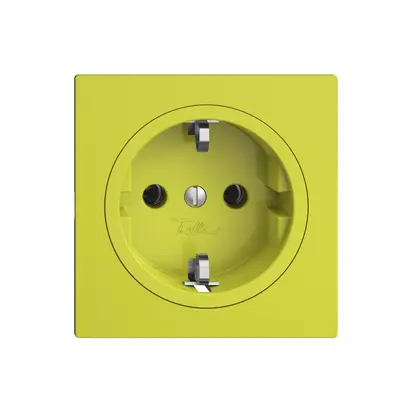 Presa SCHUKO EDIZIOdue F, 16A, 250VAC, L+N+PE lemon 