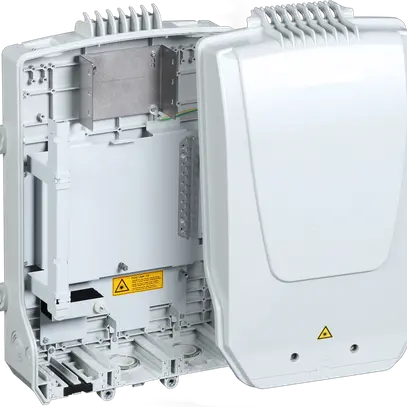 Boîtier sur crépi coffret de branchement 8H V3 y compris plaque de base 