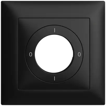 Kit frontale EDIZIOdue 0-1-0-1 88×88mm nero per interruttore a chiave 
