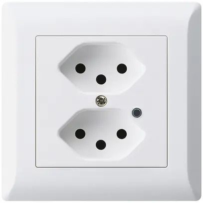 Presa INC Hager kallysto.line 2×T13 illuminato C bianco ultra 