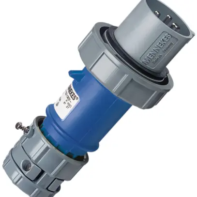 Spina mobile CEE-Powertop 16A 3P 6h 230V blu premistoppa IP67 