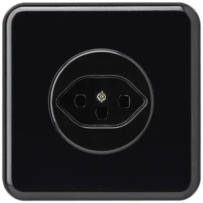Prise ENC basico type 23 BMI noir 