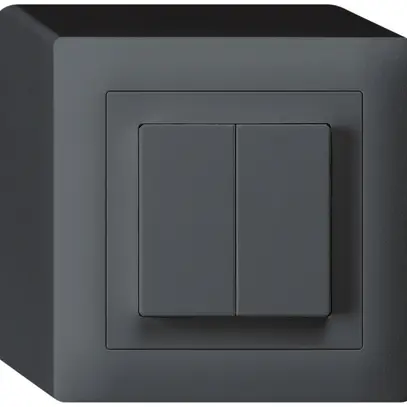 Interruttore AP kallysto 3/1L+AR/1L antracite 