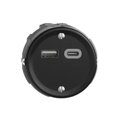 Presa USB 18W tipo A + tipo C Feller STANDARDdue Q 230V 3600mA nero 