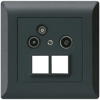 Presa antenna INC R/TV/dati kallysto.line HMS 2GHz 19db nero 