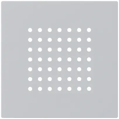 Placca frontale kallysto per suoneria grigio chiaro 