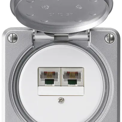 Scatola di raccordo INC robusto IP55 alluminio 2×RJ45/s CUC separate 