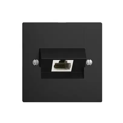 Insert pour prise de raccordement ENC 1×RJ45/s 8P ITplus EDIZIOdue noir 