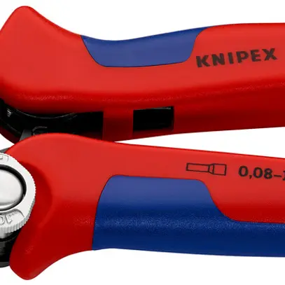 Crimpzange KNIPEX Selbsteinstellend für Aderendhülsen 180mm 