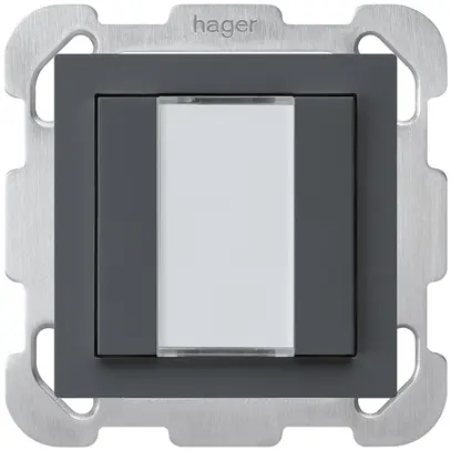 Poussoir ENC kallysto B KNX 2× s/e-link anthracite 