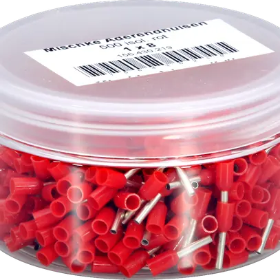 Aderendhülse Mischke IE 1mm²/8mm Cu-verzinnt isoliert rot 