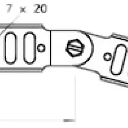 Gelenkverbinder Bettermann für Kabelri. 35×240 tauchfeuerverzinkt 