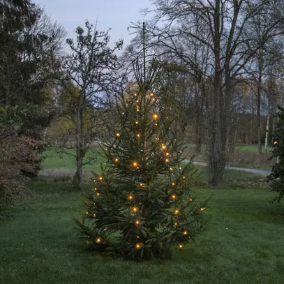 Ghirlanda luminosa albero System 24 Extra nero, 1.8W, 84 LED, 1.8m, bianco caldo 