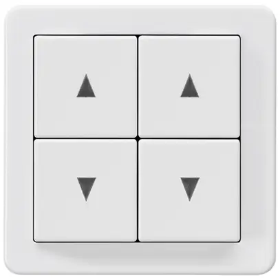 Kit frontal basico H pour interrupteur p.store avec découpe 58×58mm blanc 