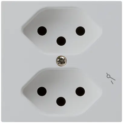 Prise ENC kallysto 2×T13/1 gris clair 