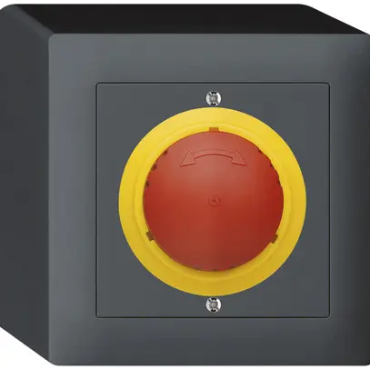 Contatto rotativo AP kallysto ARRESTO DI EMERGENZA antracite 