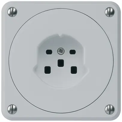 Presa INC robusto tipo 25 grigio senza copercchio per combinazione 