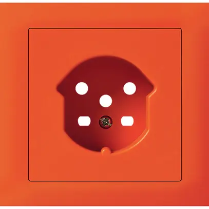 Kit frontale INS Hager kallysto per presa G3 1×T15 telaio a innesto arancione 