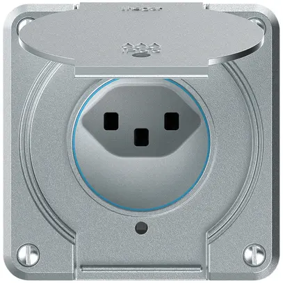 Prise ENC robusto 1×type 23 lumineux IP55 aluminium 