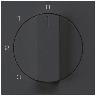 Abdeckset kallysto zu Drehschalter 0123 schwarz 