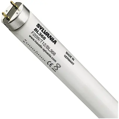 Lampada UV F T12 G13 20W BL368, protezione antischeggia 
