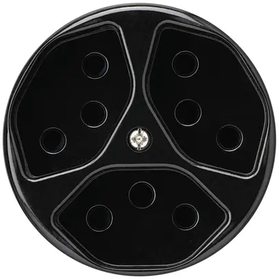 Inserto per presa basico 3×tipo 13 nero con protezione bambini 