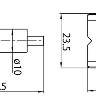 Crampon de montage Sylvania OneTrack acier 40mm×23.5mm×55.1mm zinc 