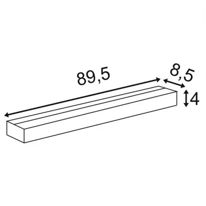 LED-Wandleuchte SLV SEDO, 22W 2100lm 3000K Glas satiniert IP20 mattweiss 