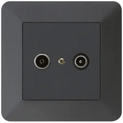 Presa di passaggio INC kallysto.trend R/TV 14dB nero 