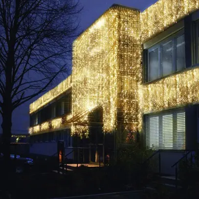 Ghirlanda luminosa System LED Extra, 2×1m, nero, 8W, 100 LED, bianco caldo 