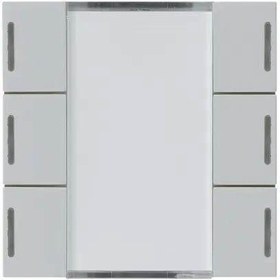 Kit frontal Hager kallysto 6×KNX LED systemlink/easylink gris clair 