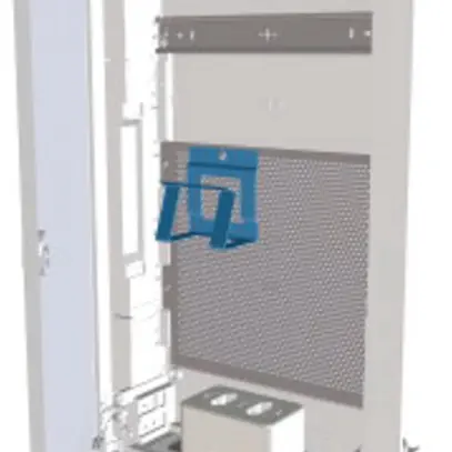 Distributeur ENC Eaton multimédia 3-rangées, porte plate en acier, blanc 