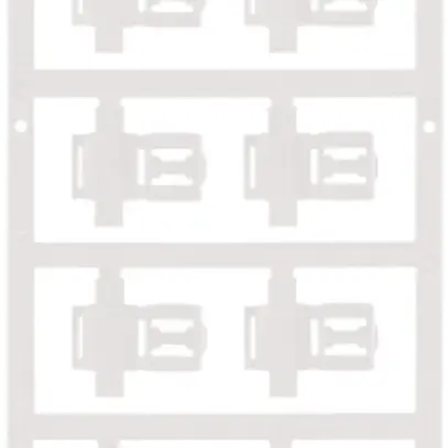 Marcatore d.conduttore Weidmüller MultiCard SFC p.Ø3.5…7mm 21×12.5mm PA66 bianco 