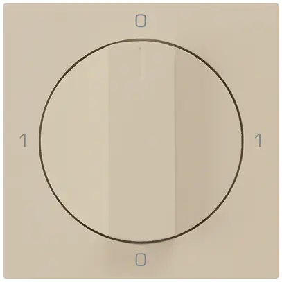 Kit frontale per interruttore rotativo S0 60×60mm kallysto 0-1-0-1 beige 
