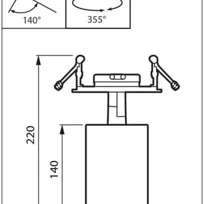 Lampada spot LED Philips ST770B 840, 5100lm, 60° bianco 