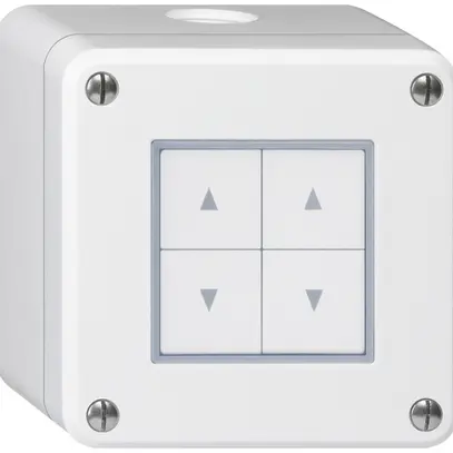 Pulsante per tapparelle AP robusto IP55 bianco con 4 tasti di comando 