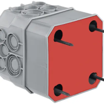 Boîte de dérivation ENC HSB grd.4 115×115×125mm TFC 850°C, 4 clous sans halogène 