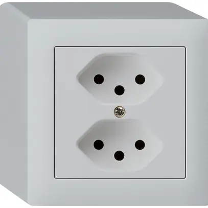 Presa AP kallysto 2×T13 grigio chiaro 