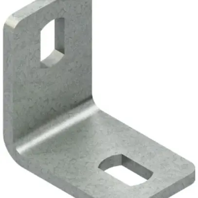 Équerre de fixation 60×60×40mm zinguée à chaud par immersion 