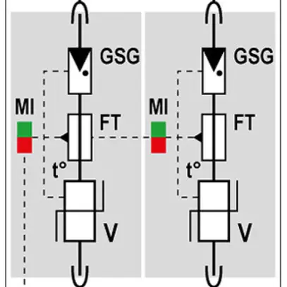 Parasurtension  Citel DAC50VGS-20-275, type 2+3, 2 pôles 