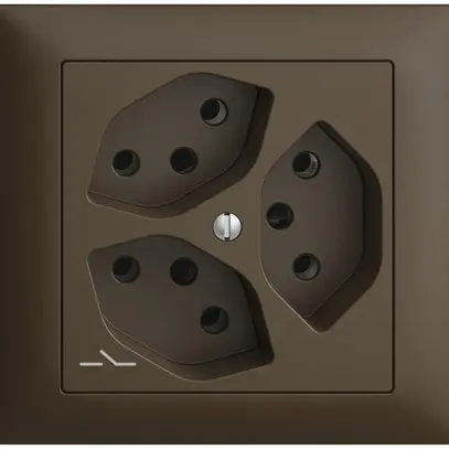 Presa INS EDIZIOdue 3×T13 coffee 1×S 